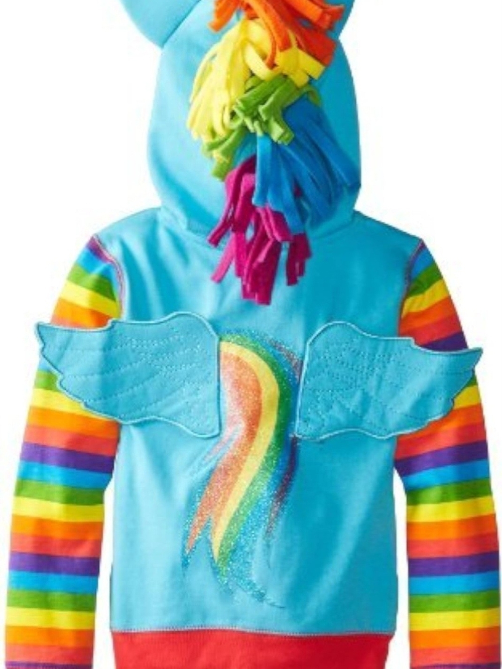 My Little Pony Rainbow Dash Zip Hoodie - Size 8-10 (girl) - Picture 6 of 16